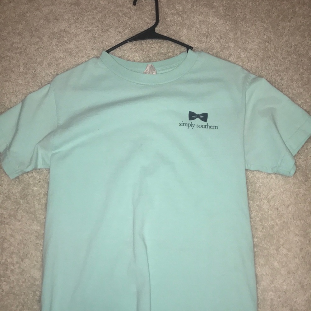 blue simply southern tee